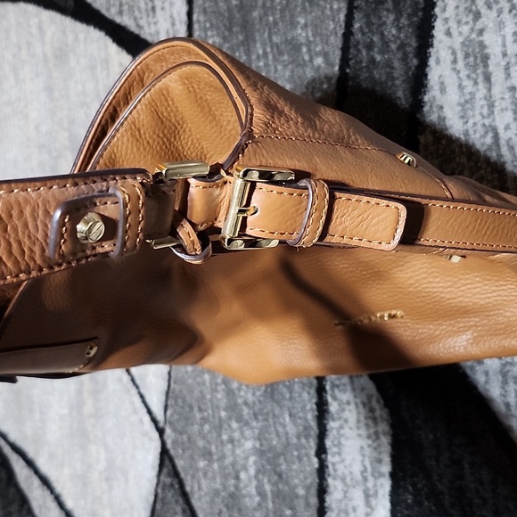 MICHAEL MICHAEL KORS BEDFORD LARGE SOFT BROWN LEATHER SHOULDER BAG PURSE - Picture 8 of 13